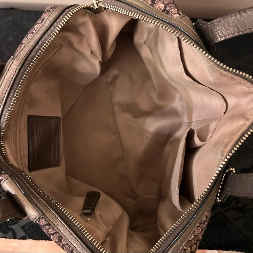 Coach Taylor Python Snake Print Bag